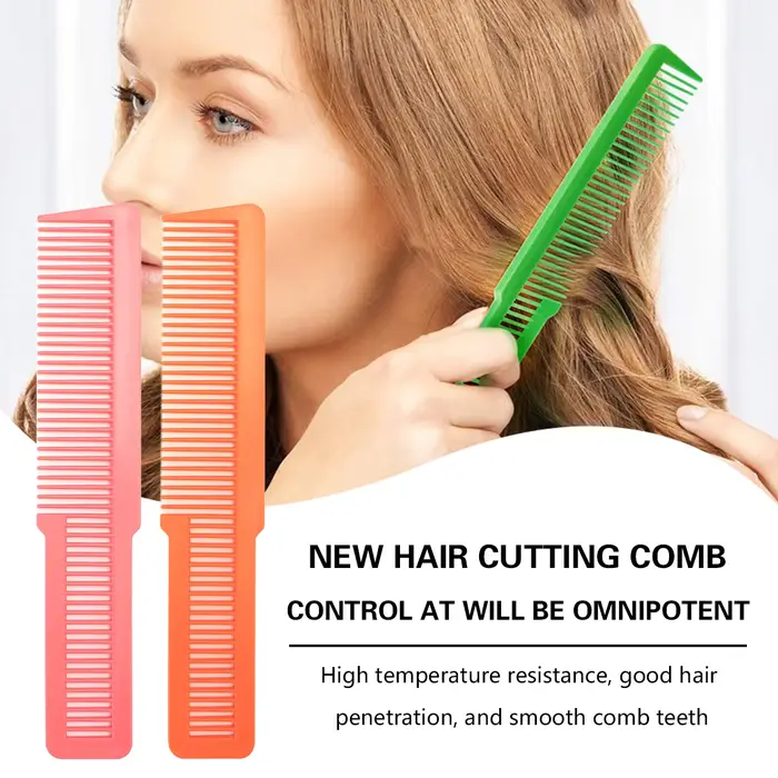 Peigne professionnel en plastique à double usage pour Salon de coiffure, antistatique, pour barbiers