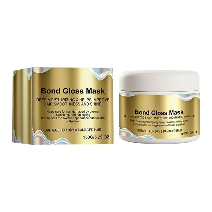 Masque brillant pour cheveux, hydratant en profondeur, traitement à la kératine pour cheveux secs et