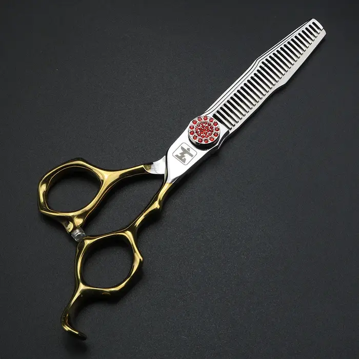 XUANFENG ciseaux à cheveux de processus CNC de 6 pouces, vis rubis, ciseaux de coupe de coiffeur et