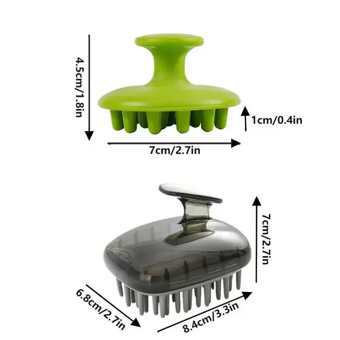 Shampoing en Silicone, masseur de cheveux du cuir chevelu