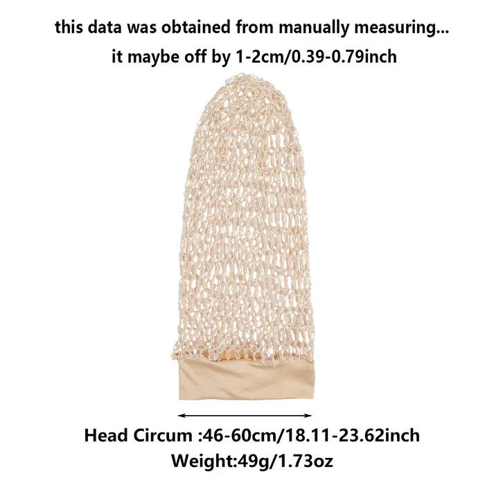 Bonnet de nuit en tricot à longues crochets pour femme
