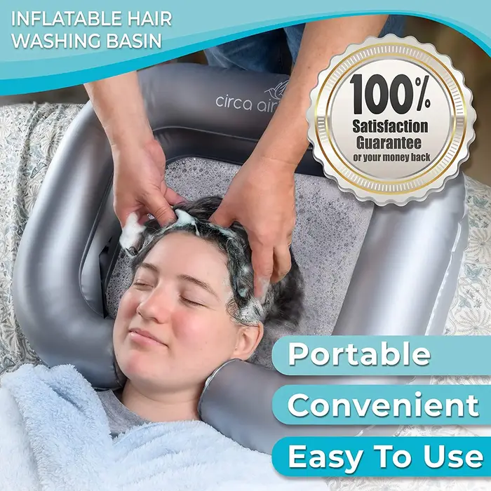 Bassin à shampoing gonflable portable