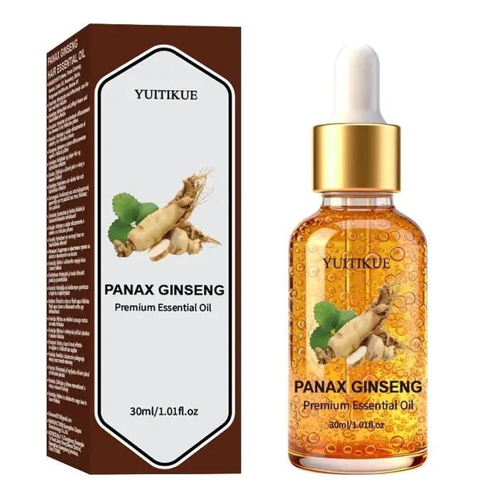 Huile Essentielle pour Cheveux au Ginseng Panax Premium YUITIKUE |   Extrait naturel pur à 100%, soi