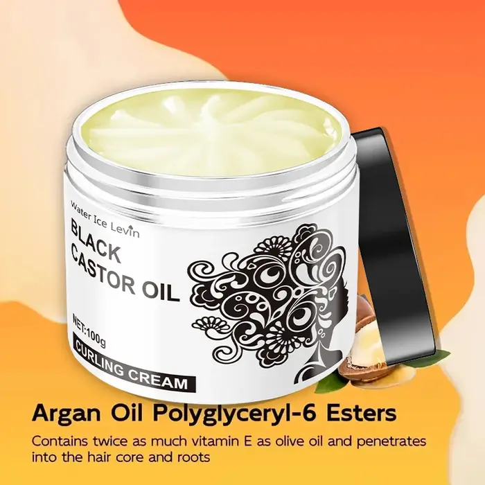 Crème Capillaire Ricin Noir : Hydratation Profonde + Éclat Naturel | Texture Non Grasse
