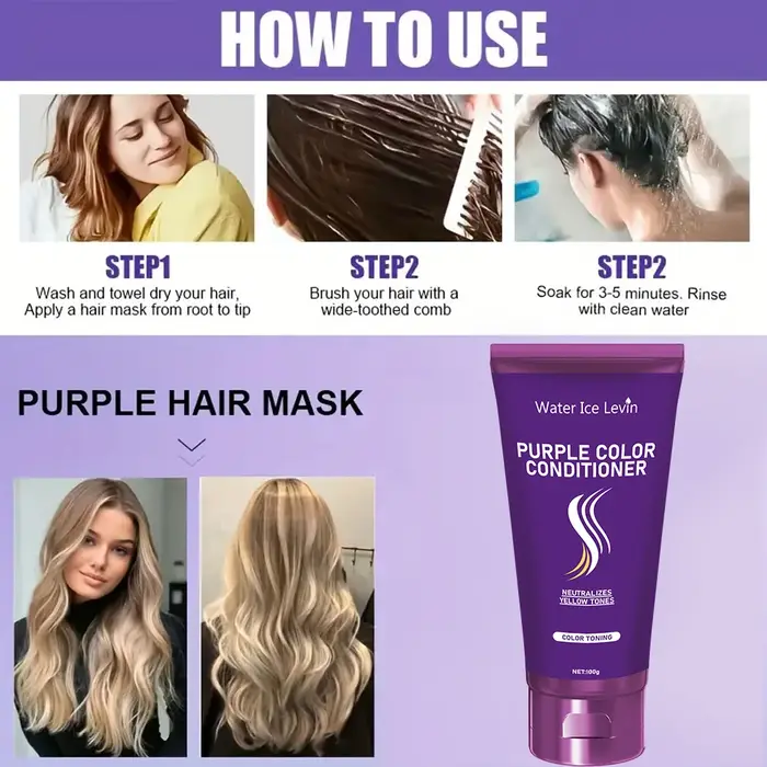 Masque capillaire réparateur violet