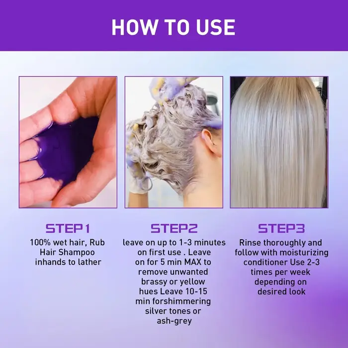 Shampoing violet fixateur de couleur