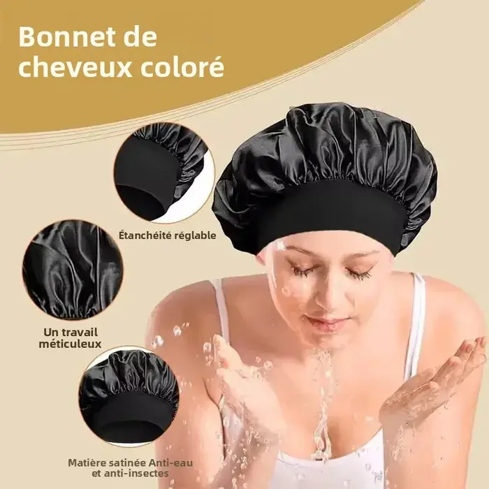 Bonnet doublé en Satin de soie douce