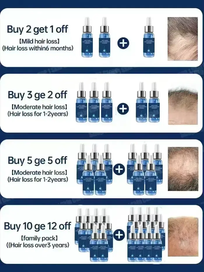 2 Sérum de croissance des cheveux et anti-chute de cheveux