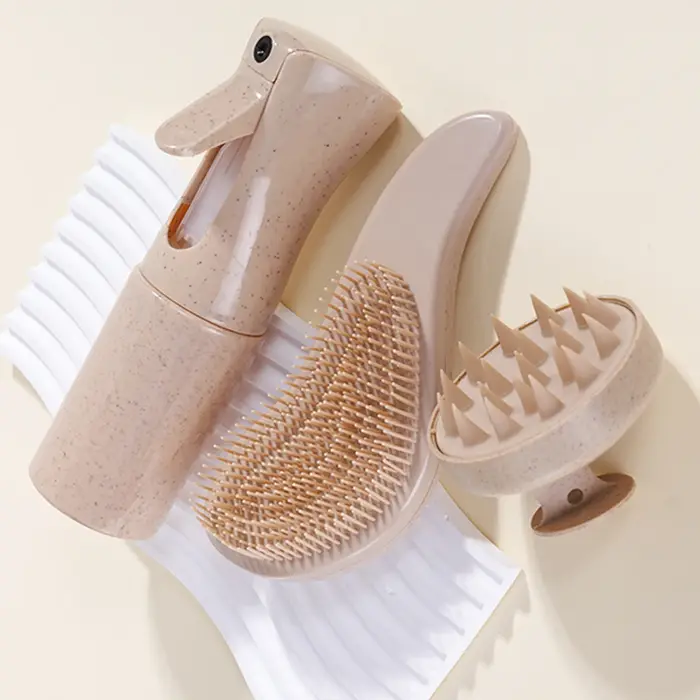 Ensemble de soins capillaires en paille de blé