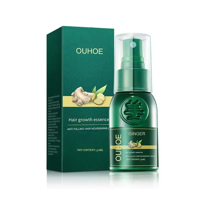 OUHOE sérum de croissance des cheveux réparation amincissement sec endommagé Massage cuir chevelu follicule racine dure