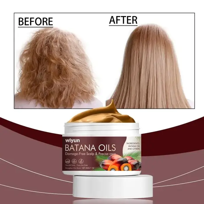 Masque capillaire Wiyun Batana pour le soin des cheveux, réparation, hydratation, lissage et nutriti