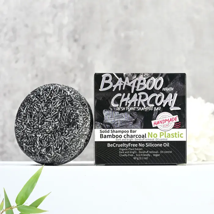 Shampoing solide au charbon de bambou pour homme
