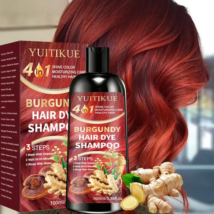 Shampoo colorant capillaire YUITIKUE Bourgogne 100ml