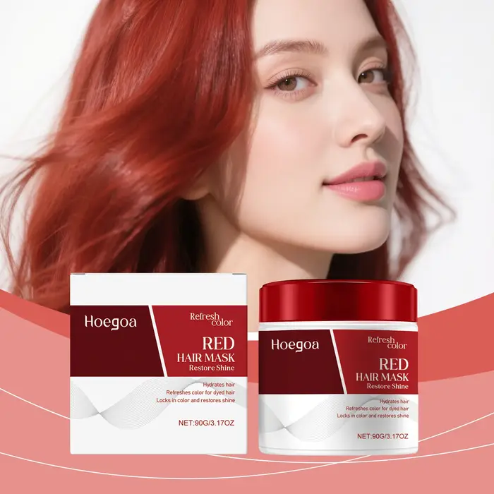 Masque capillaire au collagène pour supplément de couleur de cheveux rouge bleu brun nourrir en profondeur