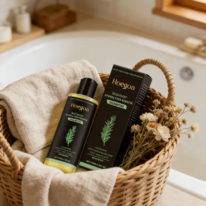  Shampoo Hoegoa à la kératine hydrolysée de romarin