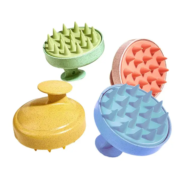 Peigne de massage du cuir chevelu en silicone