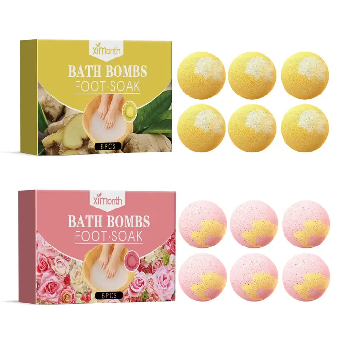 Boule de bain de pieds Rose/gingembre