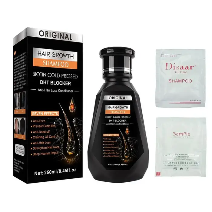 Shampoing pour la croissance des cheveux, shampoing au gingembre, nettoyage en profondeur, nourrit l
