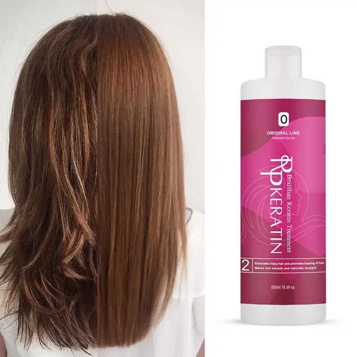 Lissage à la kératine pour traitement lissant des cheveux