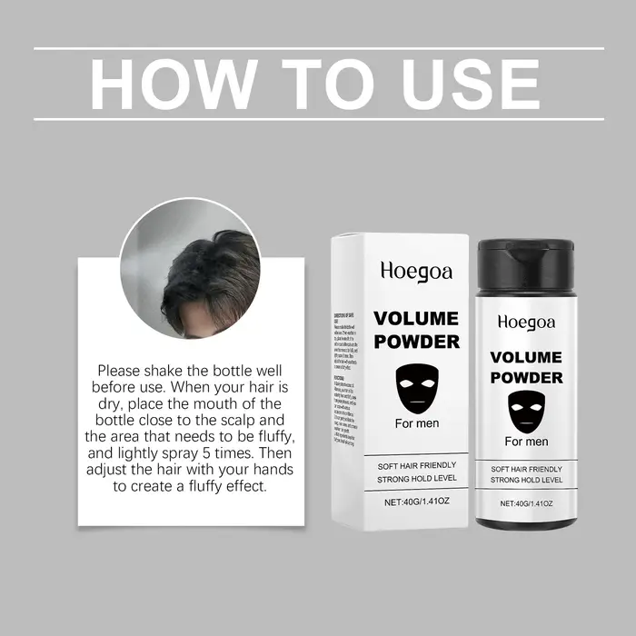 Poudre volumisante pour cheveux