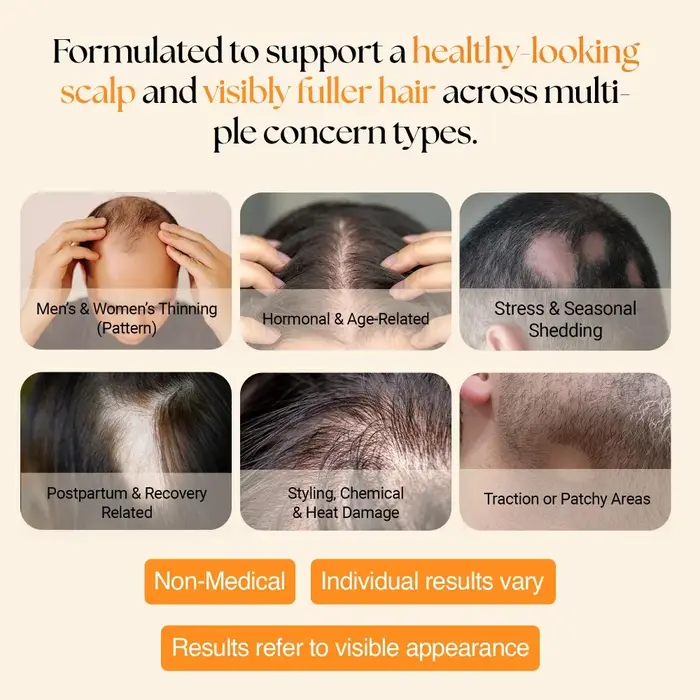 Essence de croissance et d'épaississement des cheveux