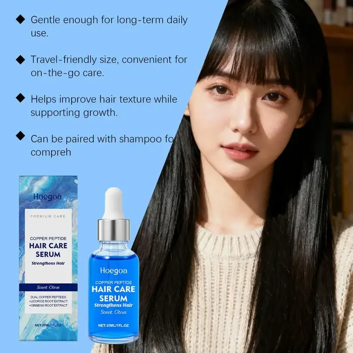 Sérum aux peptides de cuivre 30 ml pour la croissance des cheveux