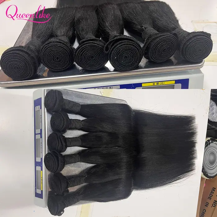 Queenlike 30 pouces paquets de cheveux humains brésilien cheveux bruts armure 1/3/4 paquets de cheve