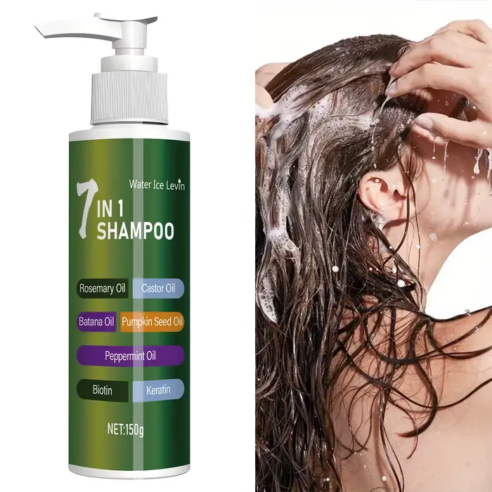 Shampooing 7-en-1, riche en mousse et facile à rincer