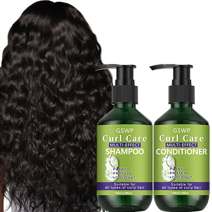 Ensemble shampoing et après-shampoing pour cheveux bouclés GSWP