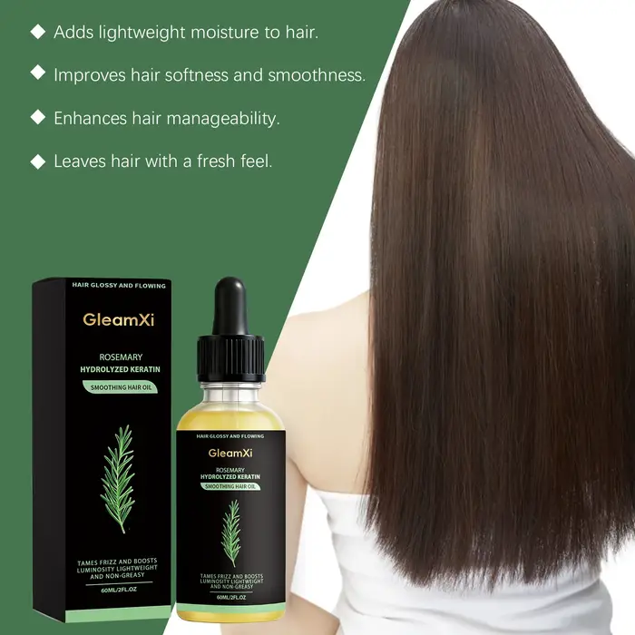 Sérum de croissance capillaire à la rosemaine, réduit la perte de cheveux, répare les cheveux crépus et abîmés, apaise le cuir chevelu, nourrit et favorise la repousse des cheveux pour hommes et femme