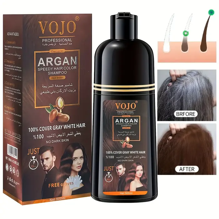 Shampoing de coloration capillaire pour cheveux gris