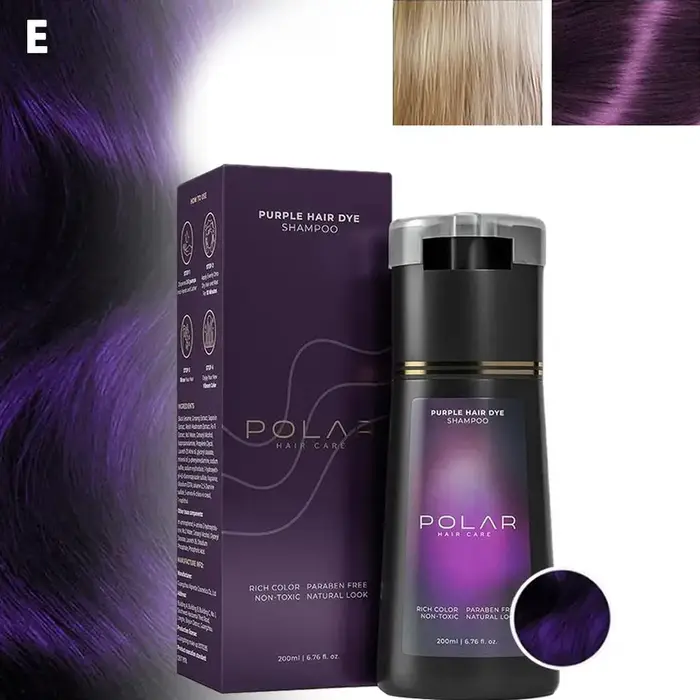 Shampoing de teinture capillaire pour cheveux gris pour femmes et hommes