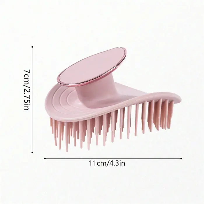Brosse à shampoing en Silicone pour Massage du cuir chevelu, 1 pièce, essentiel pour le lavage des cheveux à la maison, pour un nettoyage en profondeur et un Massage relaxant du cuir chevelu