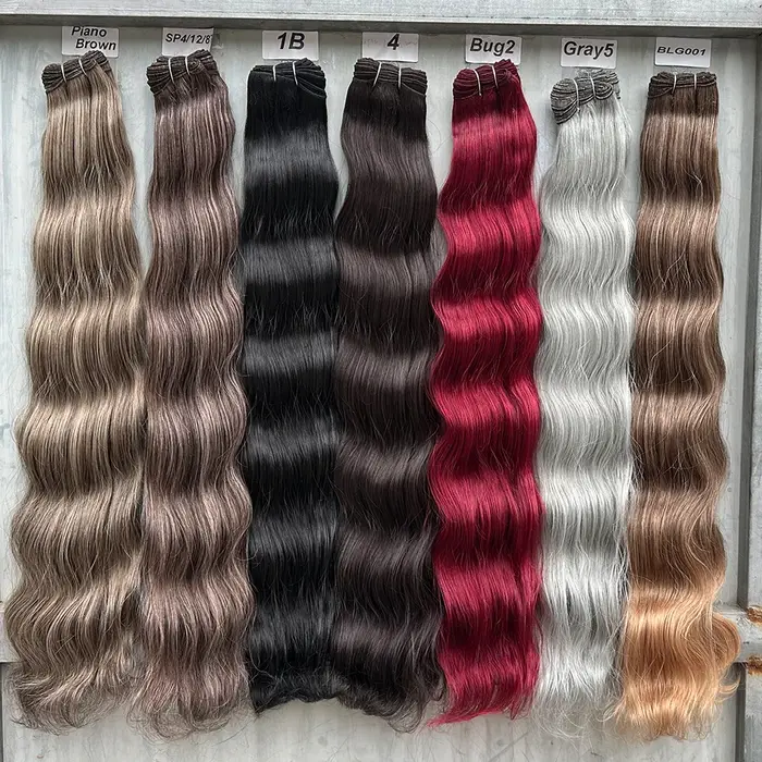 Magicae mettre en évidence blond 27/613 200 grammes Bio corps vague cheveux paquets 30 pouces brun M816 argent blanc
