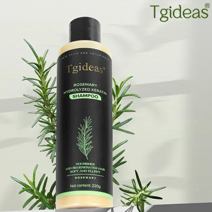 Shampooing capillaire bio Tgideas à la kératine hydrolysée et au romarin