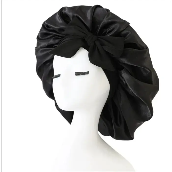 Chapeau De couchage femmes Satin solide nuit Bonnet De sommeil soins capillaires Bonnet Bonnet De Nu
