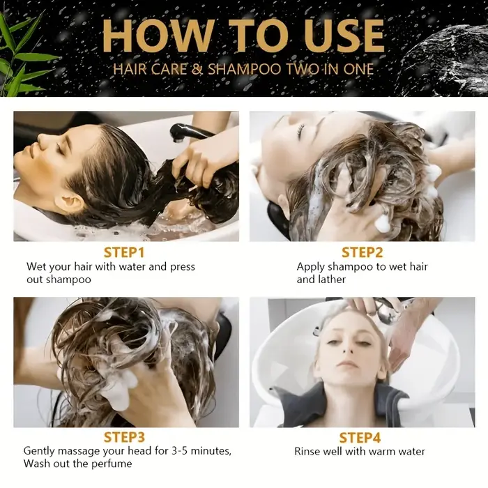 GSWP Shampooing 3-en-1 Biotine, Romarin et Oignon. Nettoie en profondeur le cuir chevelu, contrôle l'excès de sébum, hydrate, adoucit et nourrit. 150ml