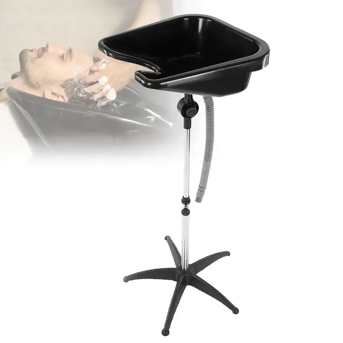 Filles à shampoing réglable avec chaise tubulaire