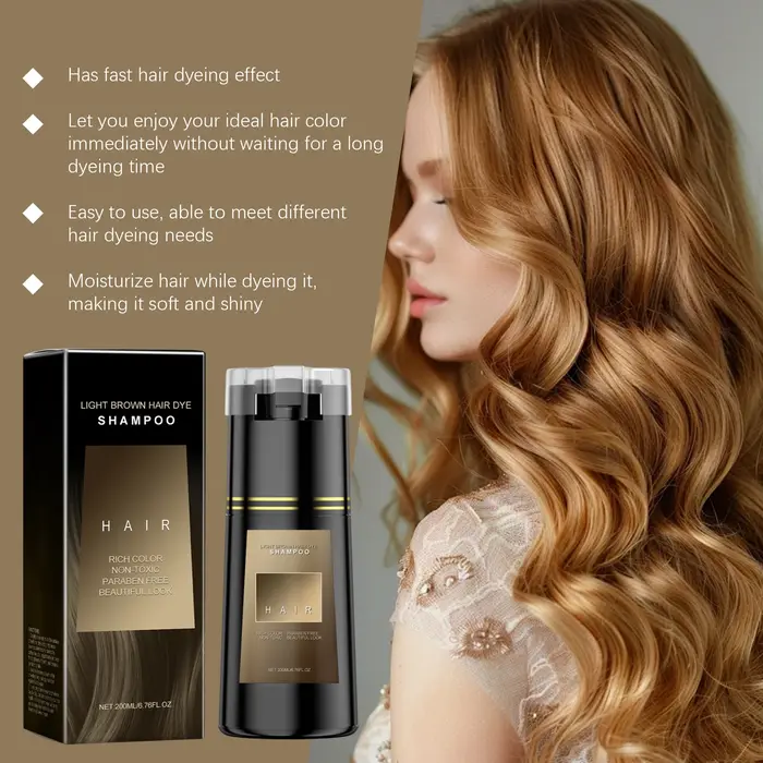 Shampoing de coiffure, teinture naturelle pour cheveux