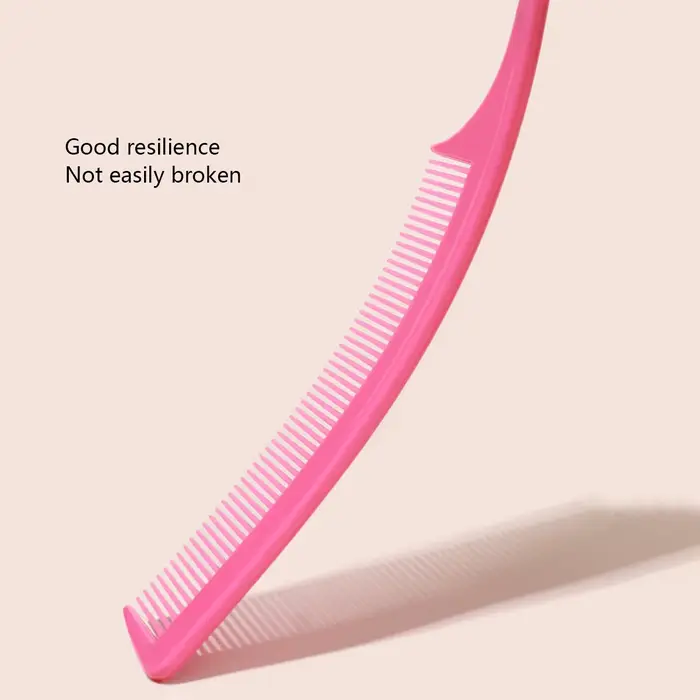 Peigne professionnel à queue pointue pour salon de coiffure, en acier inoxydable, antistatique, pour