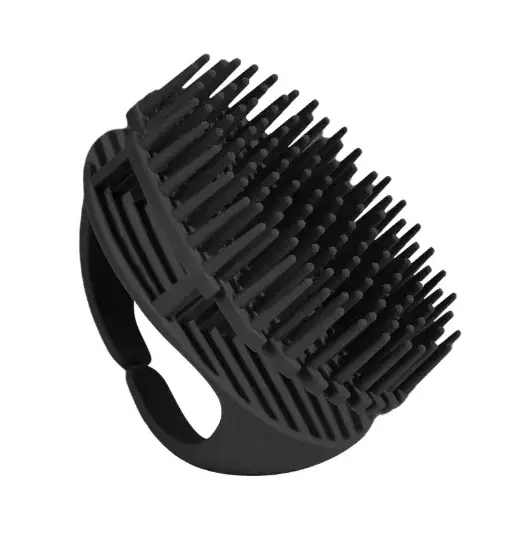 Brosse de massage en silicone pour cuir chevelu et corps