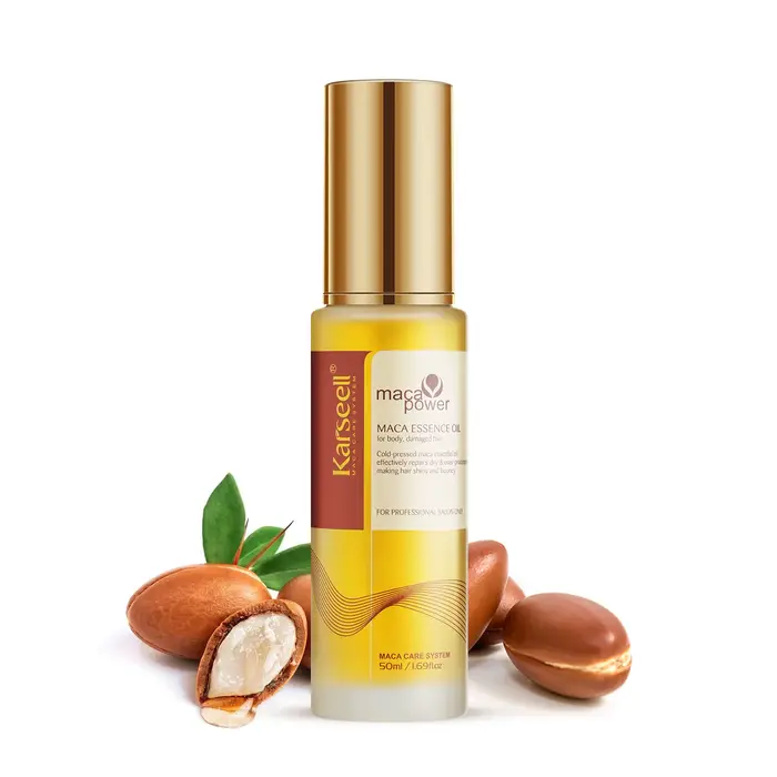 ‌ Karseell huile capillaire d'argan marocain pressée à froid réparation et nutrition sans poids pour