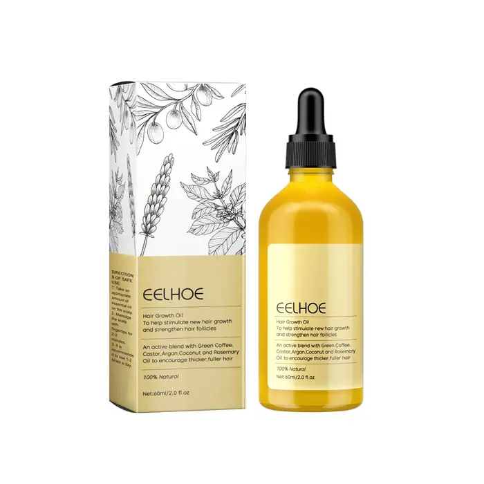 EELHOE huile essentielle de romarin réparation cheveux endommagés traitement lissant Anti calvitie