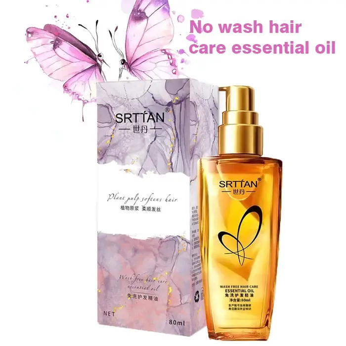 Huile essentielle de soin capillaire sans lavage, soin capillaire doux, sans lavage, huile capillair