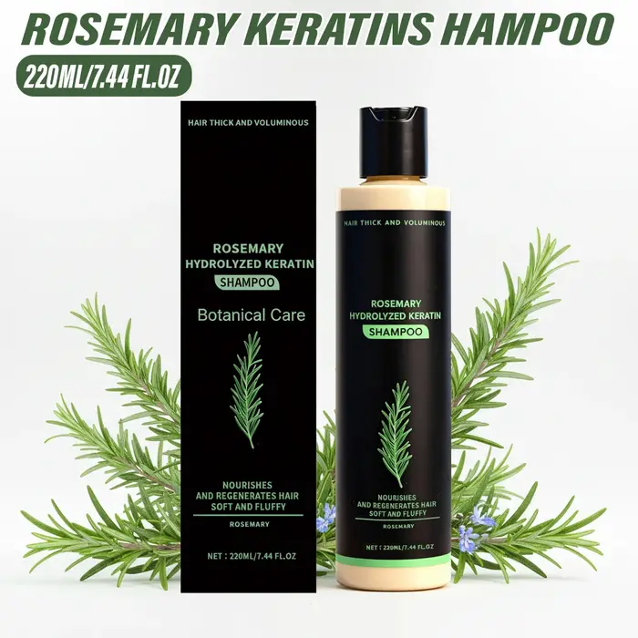 Shampoing volumisant à la kératine de romarin