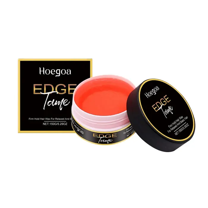 Gel Coiffant Hoegoa pour Tous Types de Cheveux – Fixation Forte, Anti-Frisottis, Contrôle des Bords,