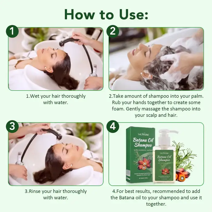 Shampoing nourrissant à l'huile de Batana pour tous les cheveux
