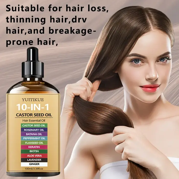 Huile Essentielle pour Cheveux Castor 10-en-1 100ml
