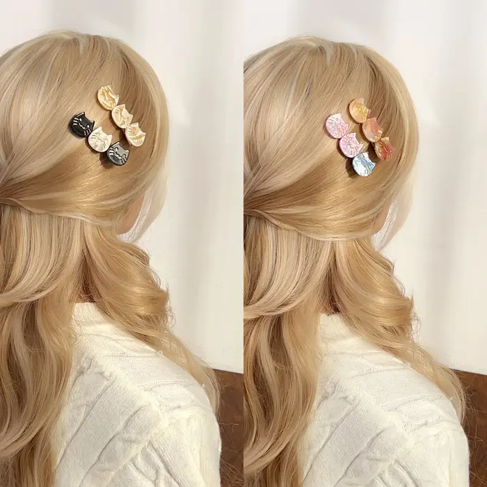 Barrettes Rétro en Acétate Motif Léopard pour Femmes – Nouveaux Pinces à Cheveux Tendance – Accessoires de Mode