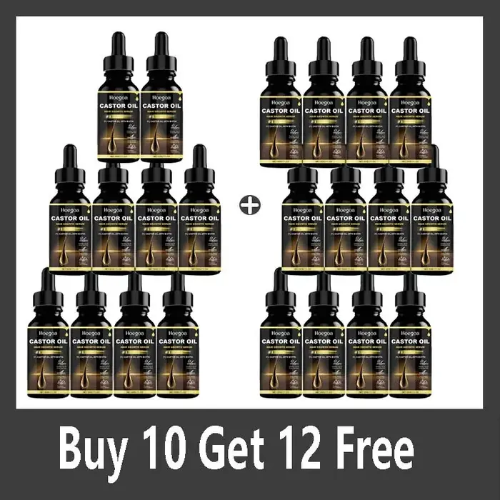 Huile Essentielle de Ricin 30ml pour Épaissir les Cheveux